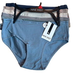 Nine West Woman’s 5 Pack Cotton Underwear Size Large NWT